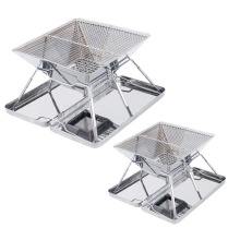 Mini Less Portable Outdoor Camping Barbecue Grill Foldable Stainless Steel Charcoal BBQ Grill